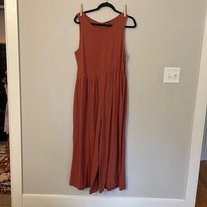 Emery Rose jumpsuit- red orange color size large